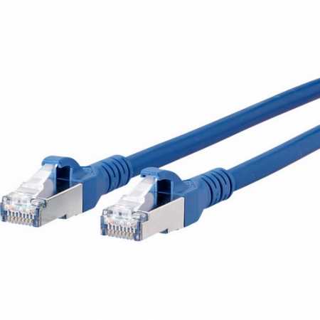 METZ CONNECT Patchkabel S/FTP blau 0,5m Cat.6A